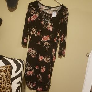 Flower Bodycon Dress